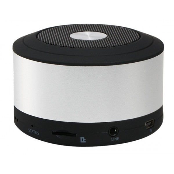 Mini Bluetooth Speaker with Hands-free Call & TF Card Reader (Silver)