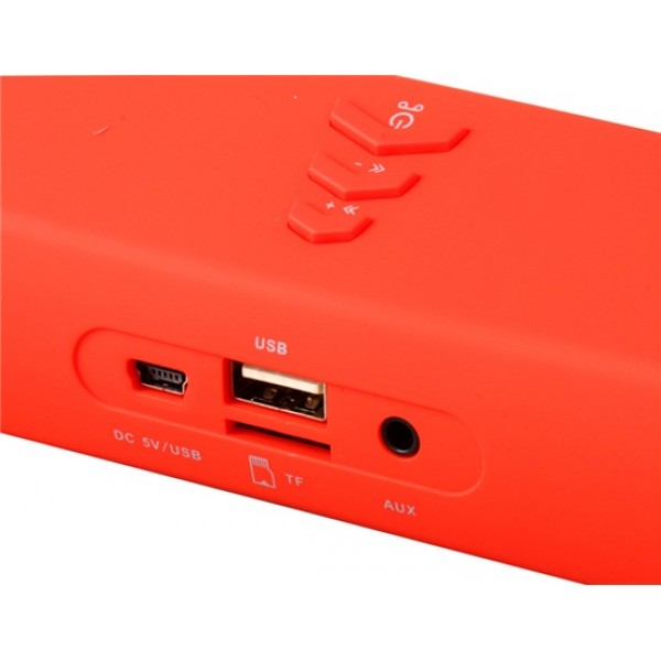 BE-13 Portable Bass Stereo Bluetooth 2.1 Wireless Speaker with Hans-free Call & TF Card Reader (Red)